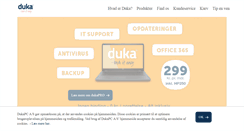 Desktop Screenshot of dukapc.dk