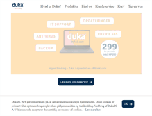 Tablet Screenshot of dukapc.dk